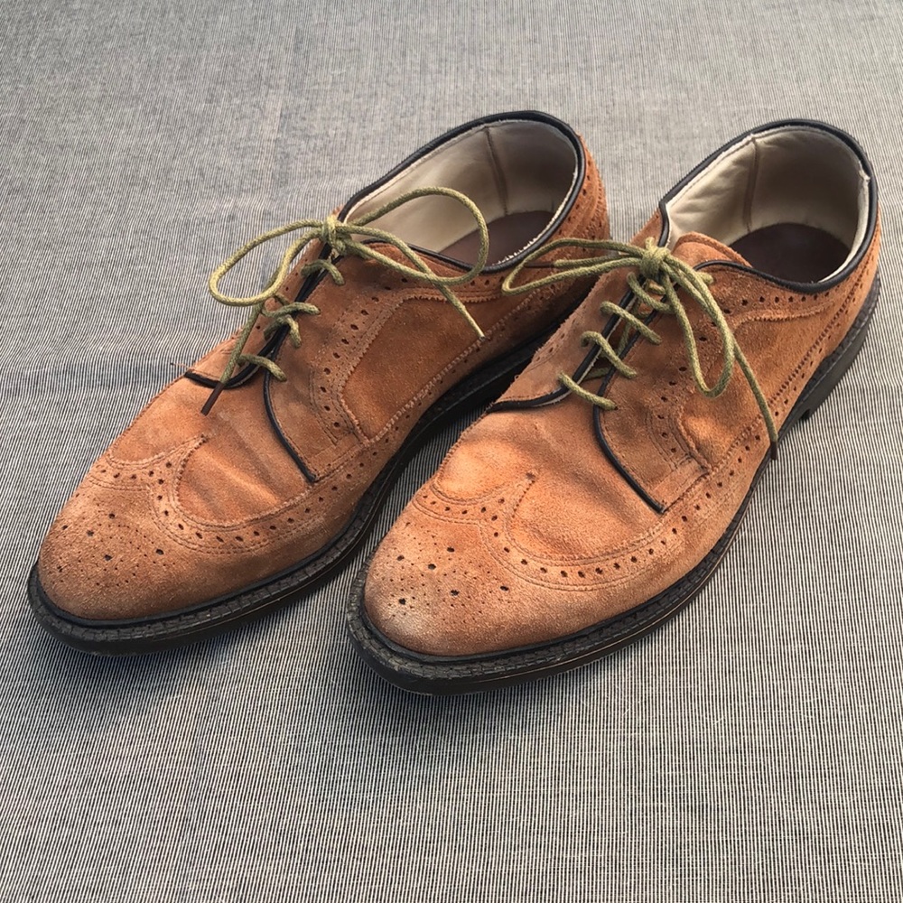 Allen Edmonds 11 D, Men’s Suede Brogues